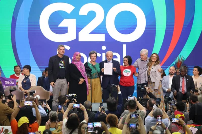 G20 Social pede trabalho decente, soberania alimentar e taxação dos super-ricos