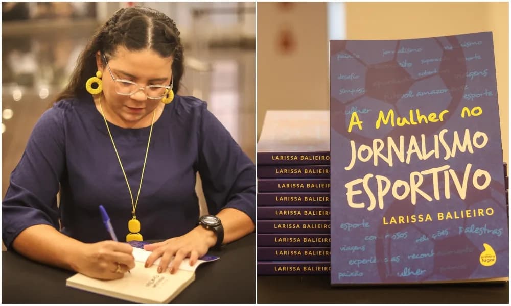 Jornalista Larissa Balieiro lança seu livro “A Mulher no Jornalismo Esportivo” em Manaus