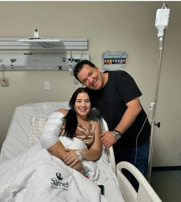 Filha de ex-deputado estadual sofre acidente e passa por cirurgia em Manaus