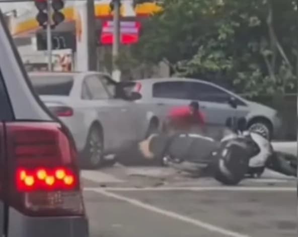 VÍDEO: Motorista atropela dois criminosos e impede assalto no trânsito de SP
