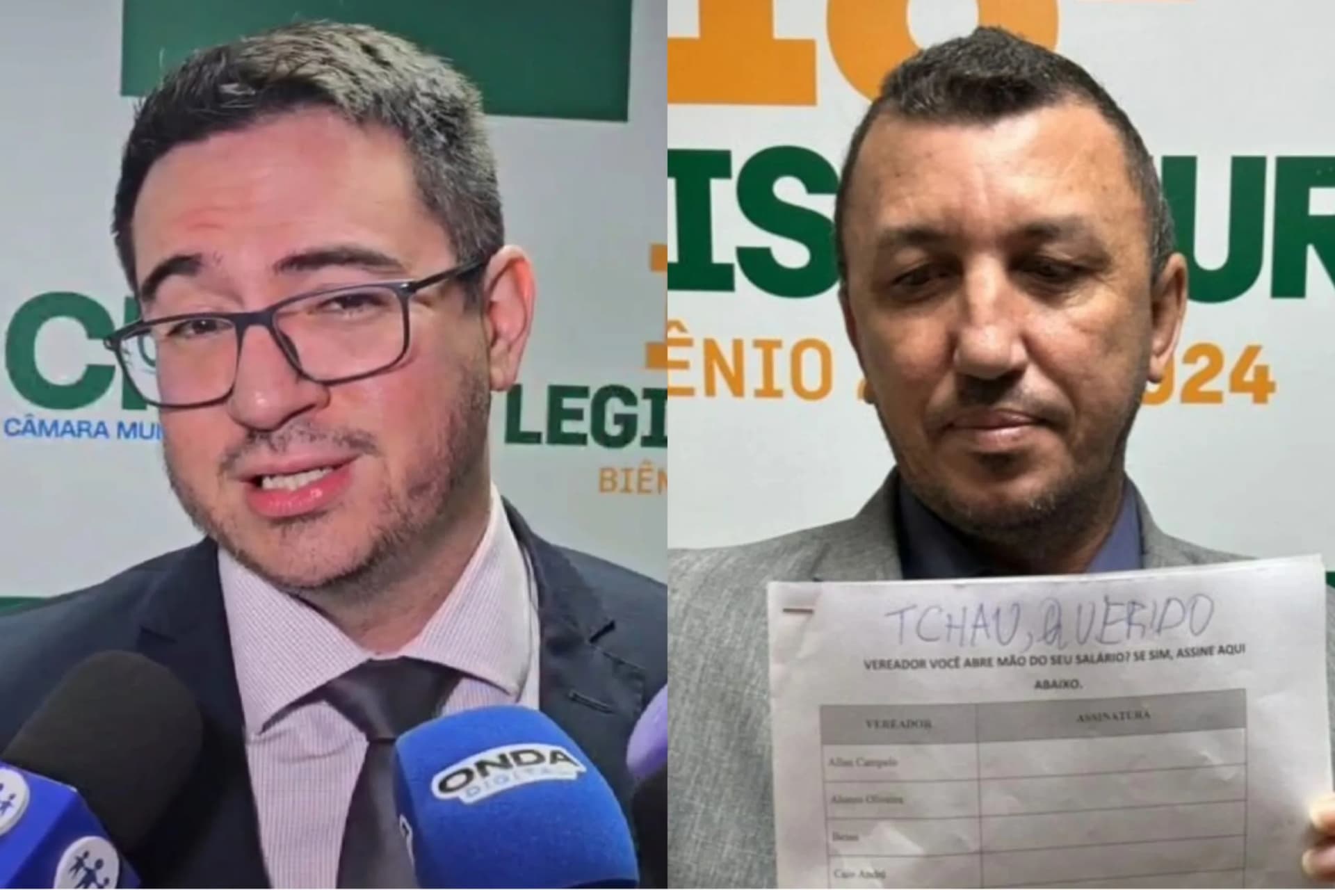 Após ser desafiado a renunciar aumento salarial, Rodrigo Guedes assina “Tchau, querido” em requerimento de Sassá