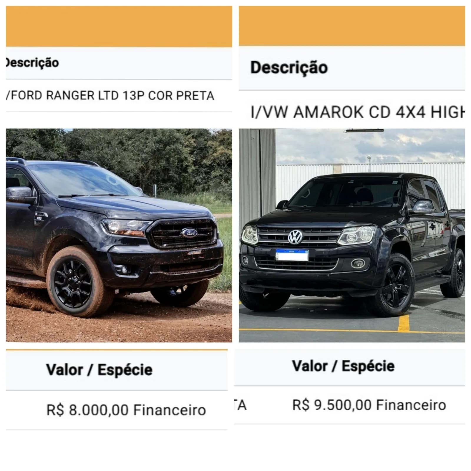 Exclusivo: picapes de luxo ‘Ranger e Amarok’ foram alugadas por candidato de dois votos