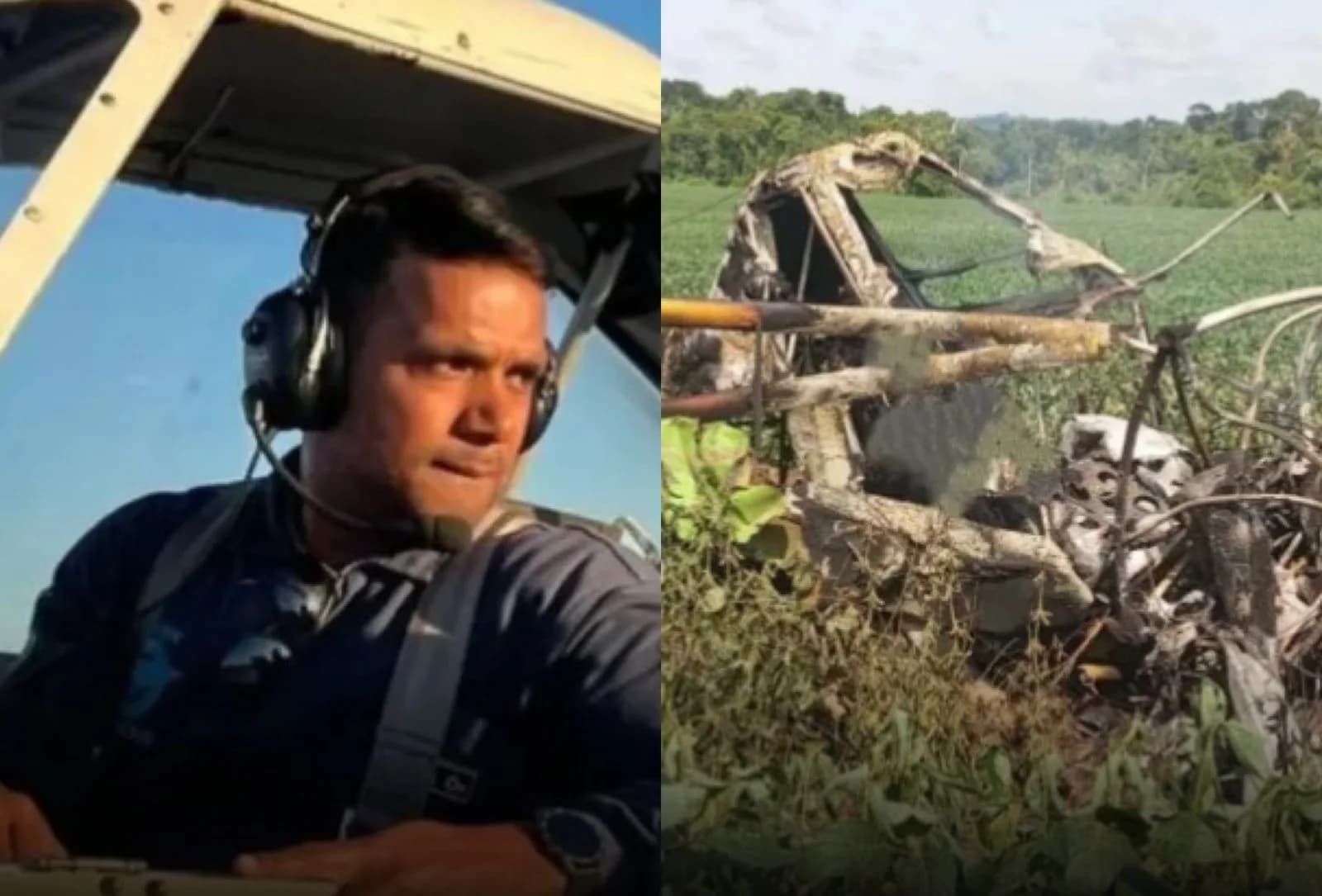 Piloto morre em acidente aéreo no primeiro dia de trabalho em Nova Monte Verde
