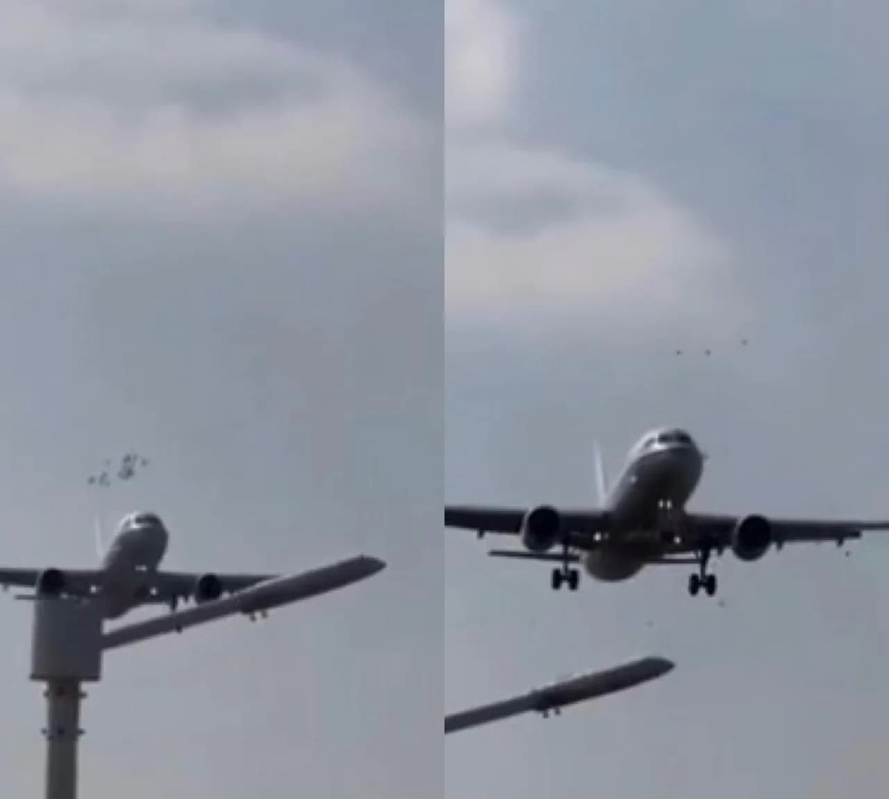 Avião colide com bando de pássaros durante pouso na China