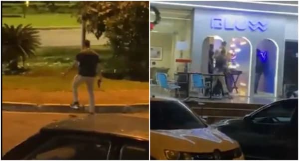 Vídeo: Policial federal se irrita com som alto e acaba com festa no DF