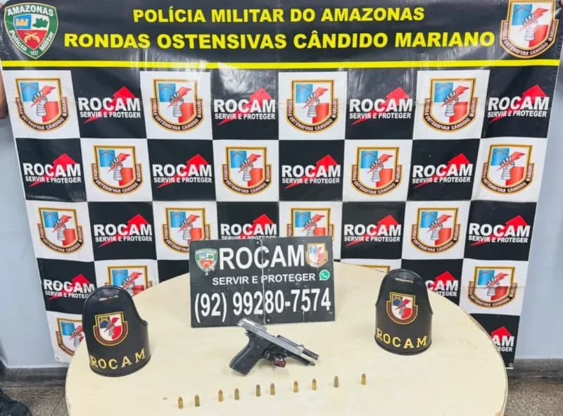 Rocam prende foragido da Justiça durante abordagem no Coroado, em Manaus