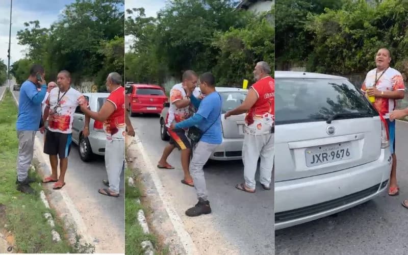 VÍDEO: Homem perde prótese dentária durante briga por acidente de trânsito na Torquato Tapajós