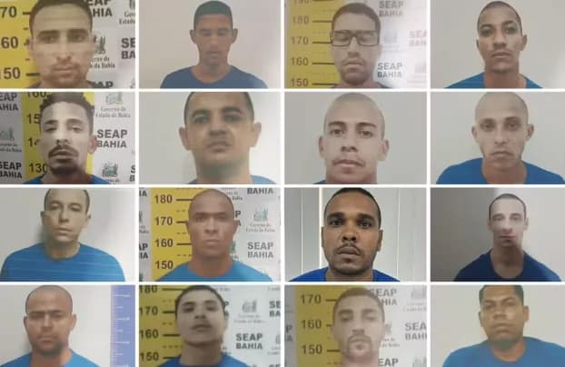 Criminosos fortemente armados invadem presídio e liberam líder de facção e mais 15 detentos na Bahia
