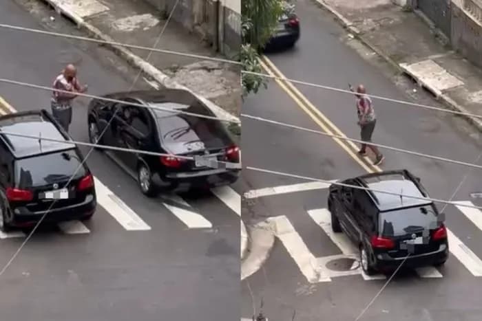 VÍDEO: Homem dá tiros no meio da rua durante briga de trânsito, em SP