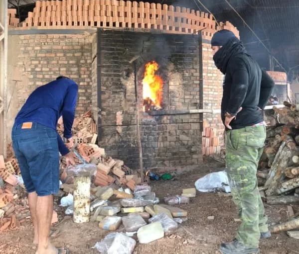 Mais de meia tonelada de drogas apreendidas é incinera no Amazonas