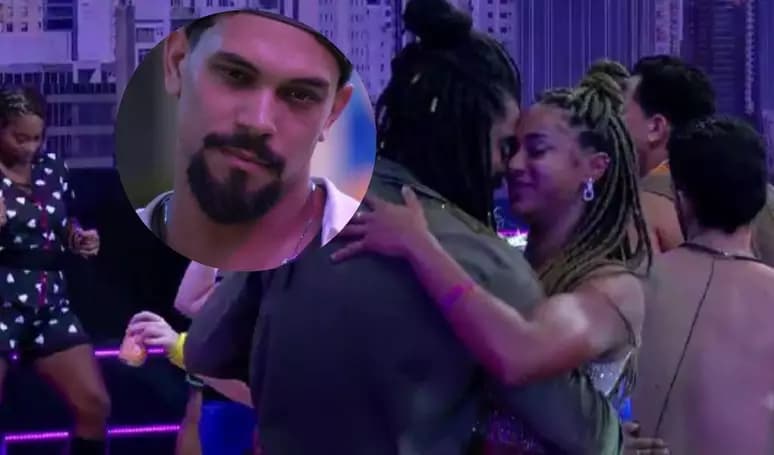 BBB 25: Vinícius empata beijo entre Diogo e Aline durante festa; Veja