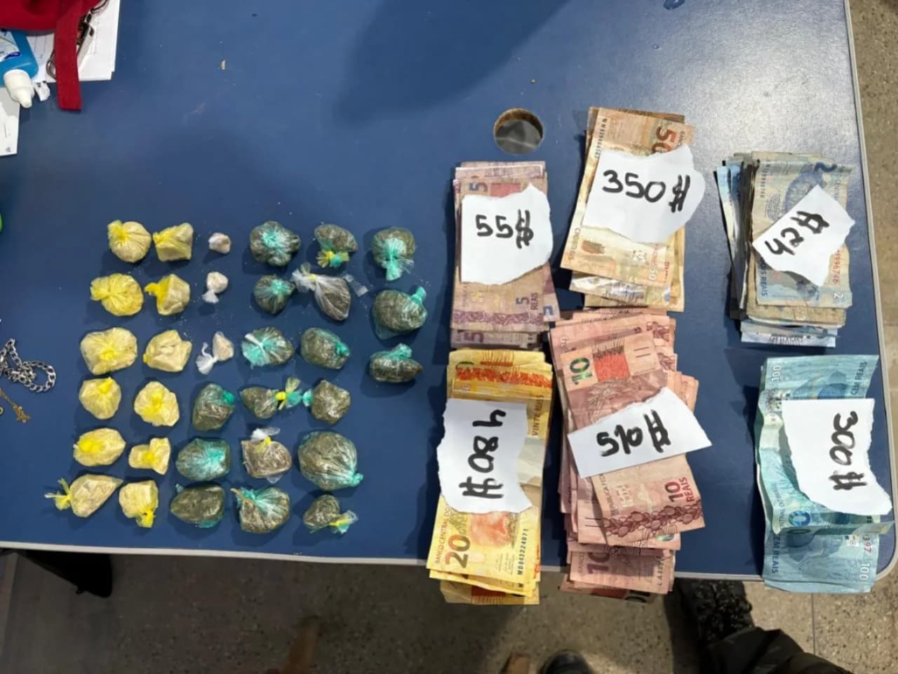 Em Benjamin Constant, homem é preso em flagrante com drogas e dinheiro do tráfico