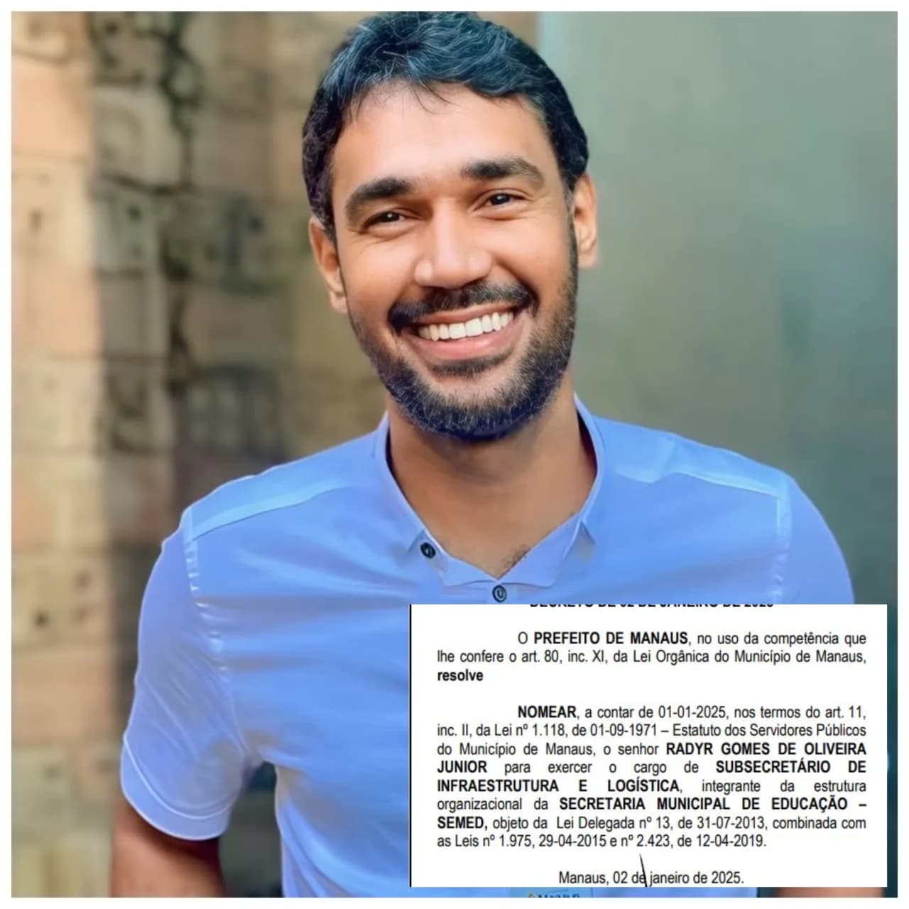 De secretário para sub: Radyr Junior é o novo subsecretário da Semed