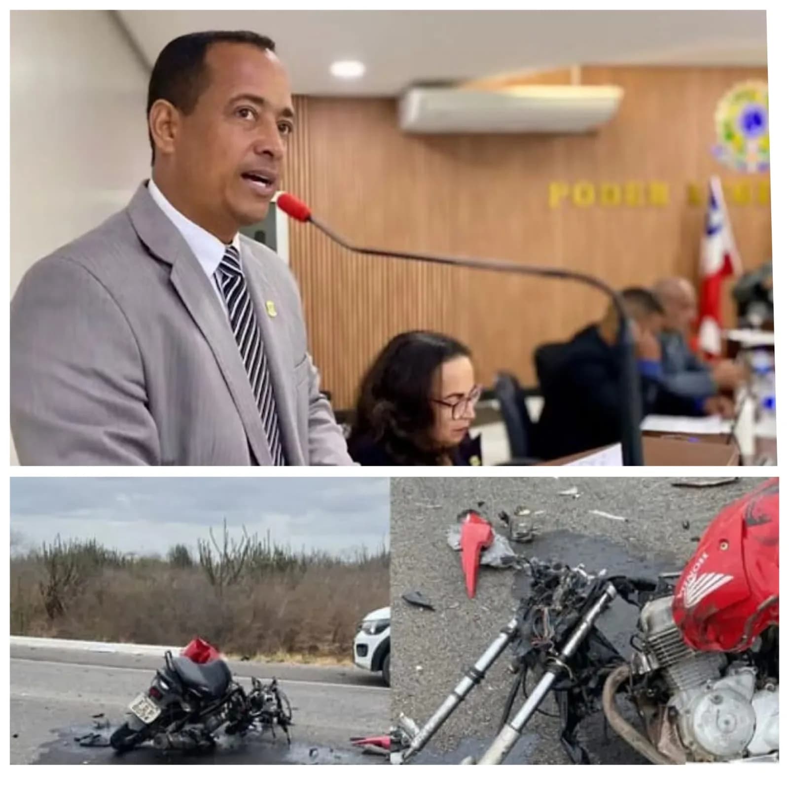 Presidente de Câmara dos Vereadores na Bahia morre em acidente de motocicleta