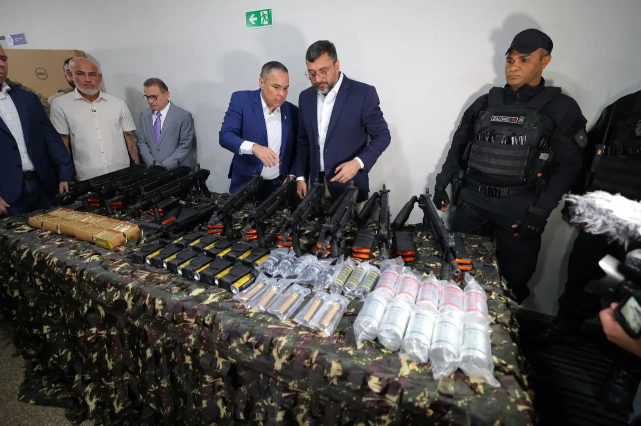 Nova sede da Secretaria de Segurança é inaugurada e armamentos para o interior são entregues