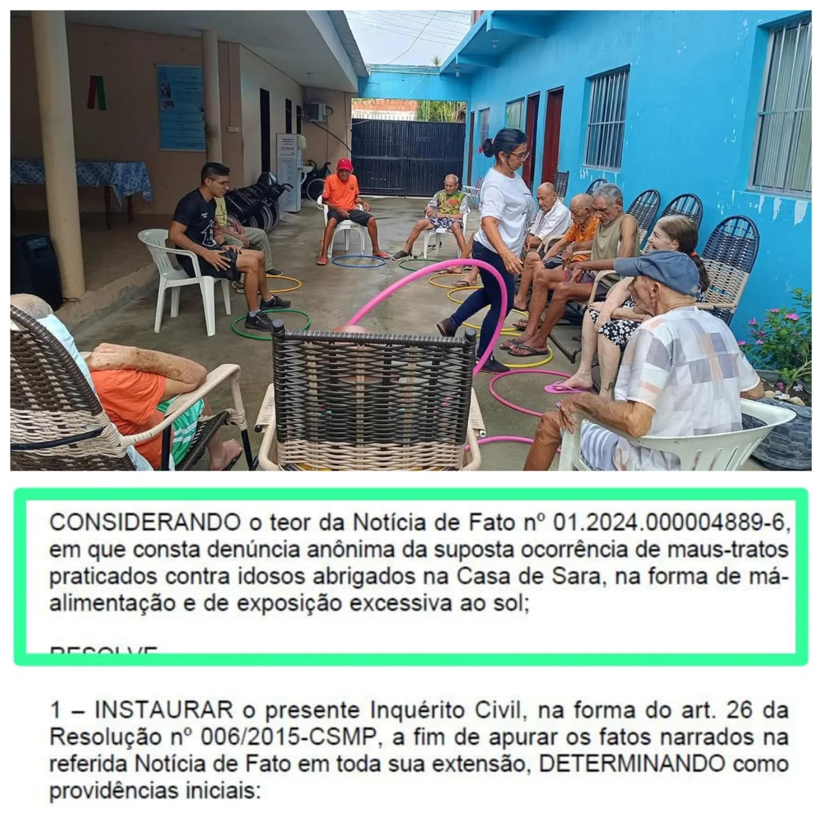 Exclusivo: Lar de idosos em Iranduba é investigado após denúncias de maus-tratos