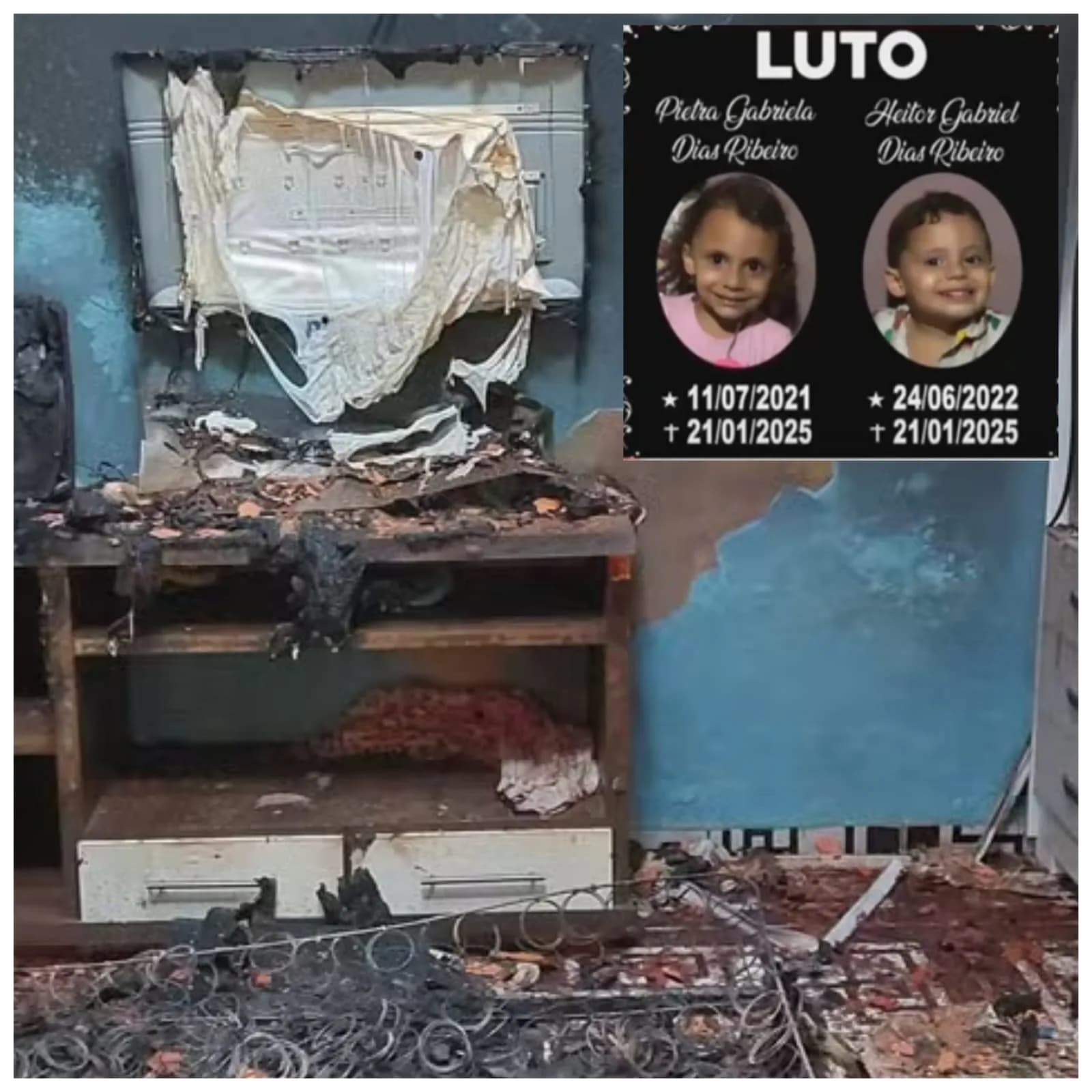 Duas crianças morrem em incêndio dentro de casa em Rondônia