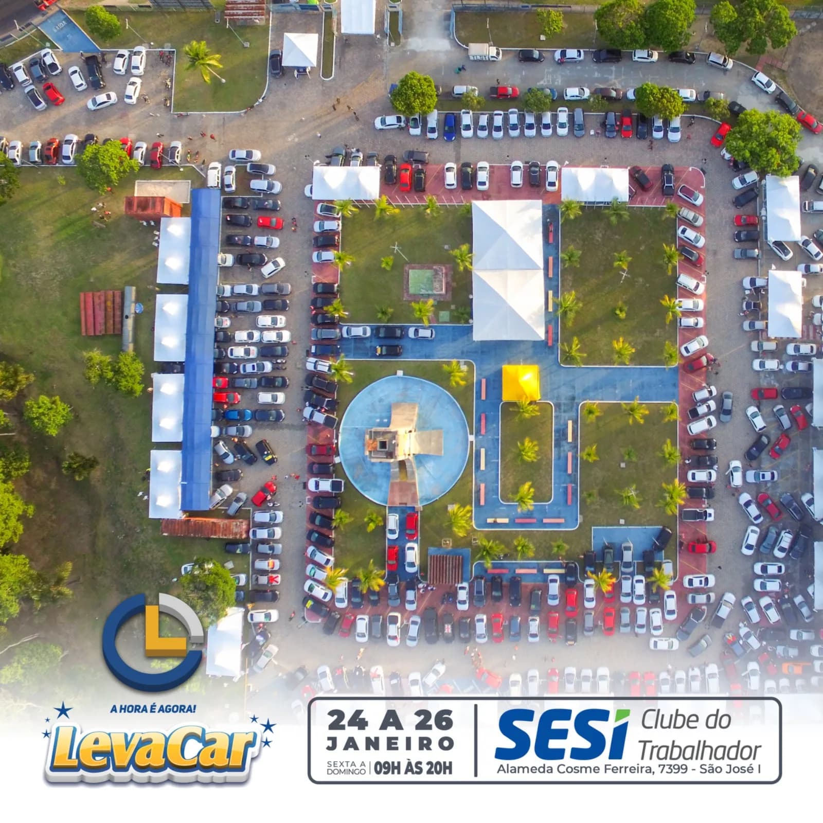 SALDÃO LEVA CAR: começou o maior feirão de veículos do Brasil no estacionamento do Sesi Clube