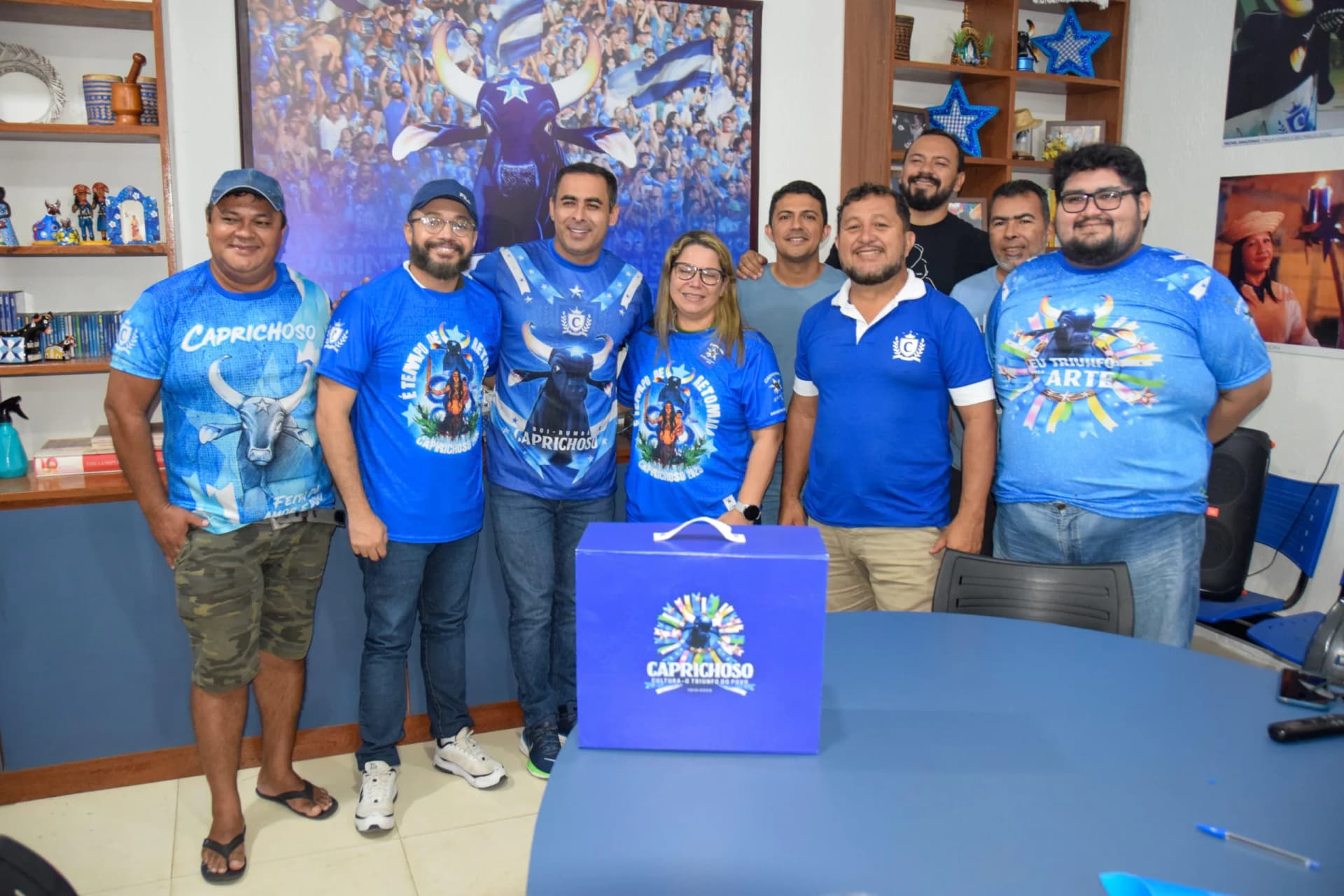 Boi Caprichoso abraça chegada de projeto de conservação do Ministério do Meio Ambiente, PNUD e Ipaam a Parintins