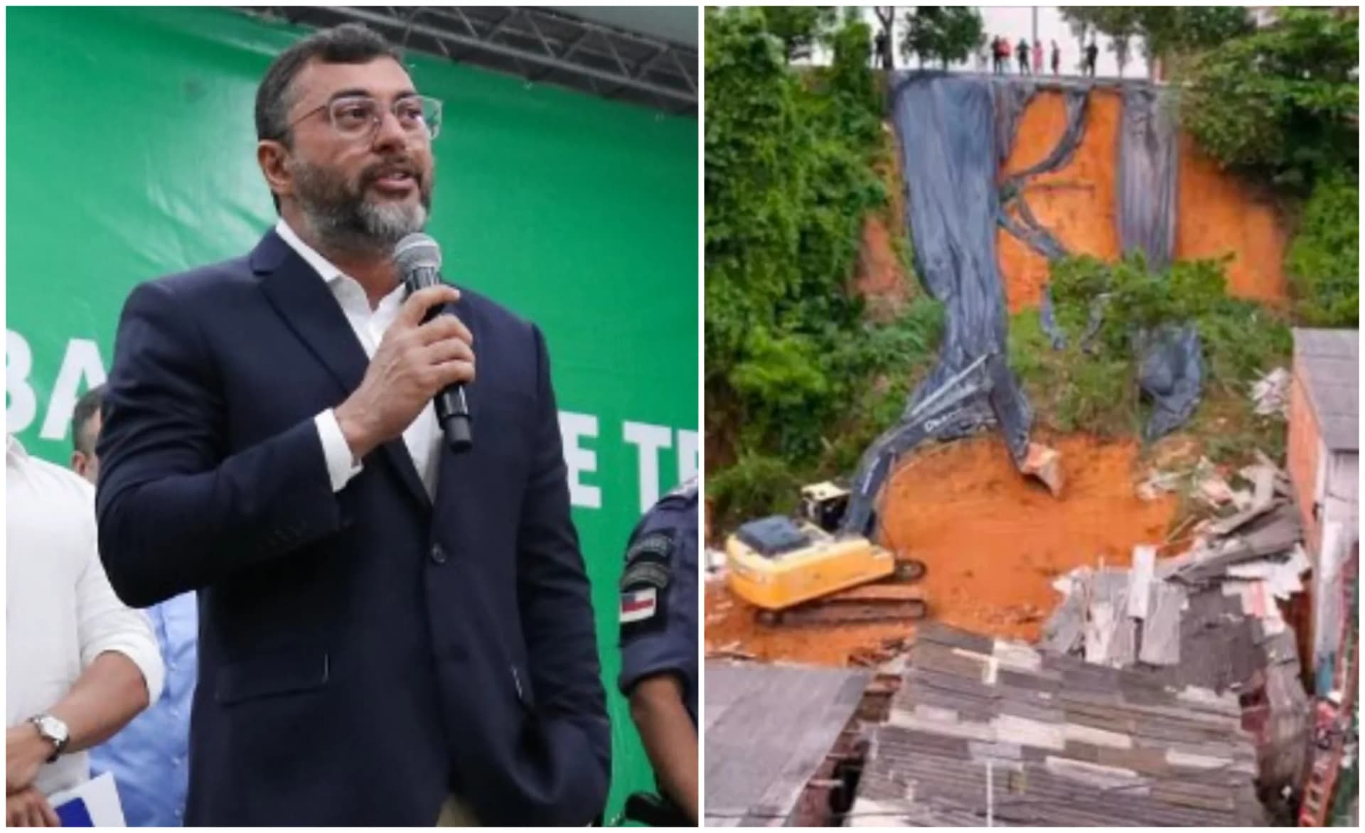 Wilson Lima diz que vítimas de deslizamento entrarão em lista do “Amazonas Meu Lar”