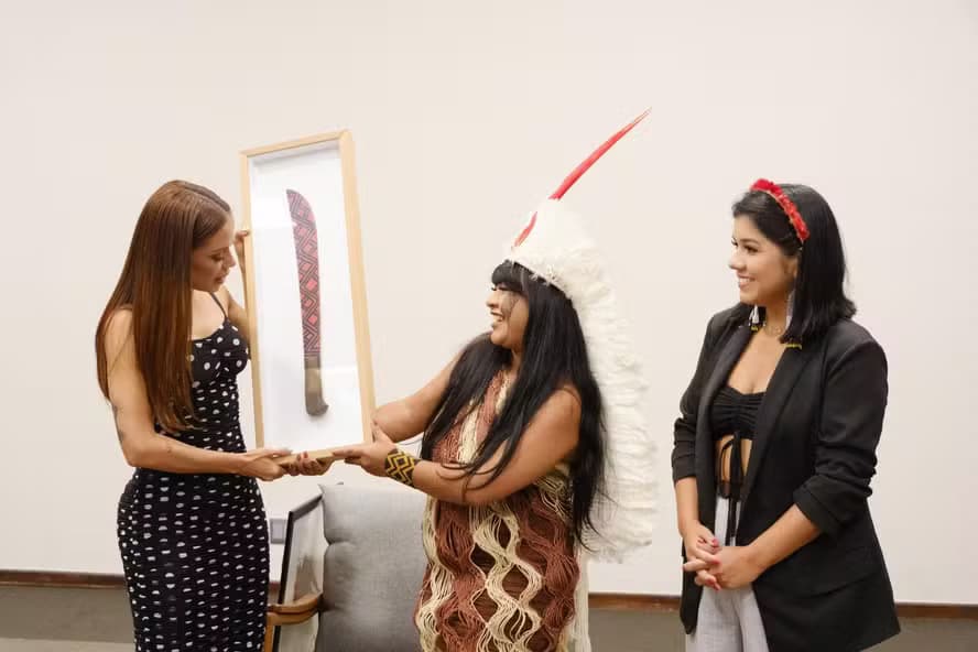 Anitta encontra lideranças indígenas e recebe convite para ser madrinha na luta dos povos originários