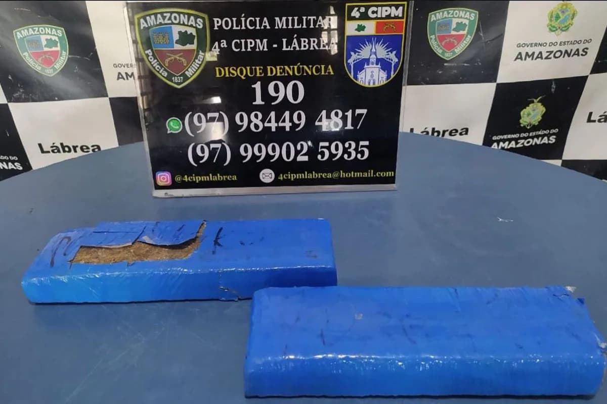 Denúncia à PM resulta na apreensão de maconha em Lábrea (AM)