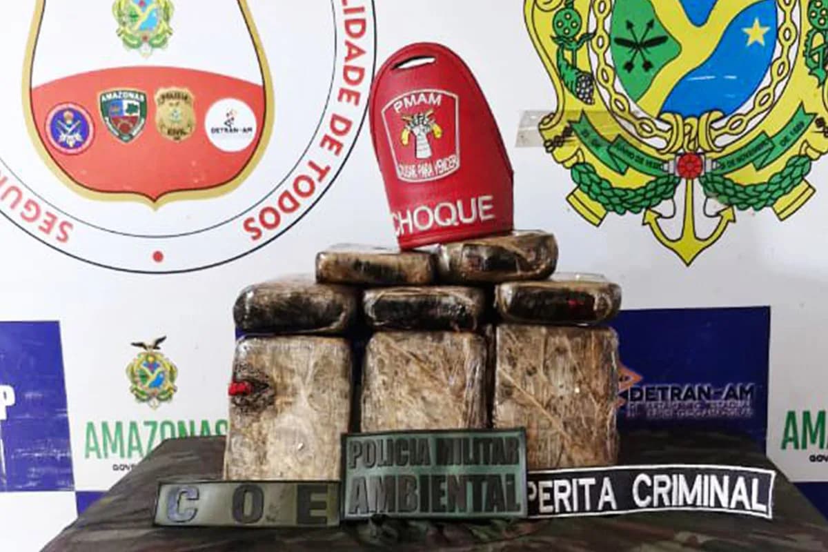 Cocaína é apreendida dentro de caixa de isopor com peixes em Coari