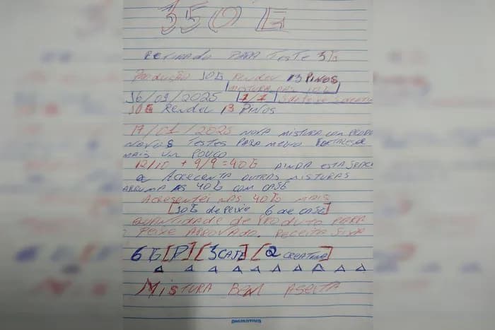 Família é presa com “receita” que misturava cocaína com creatina