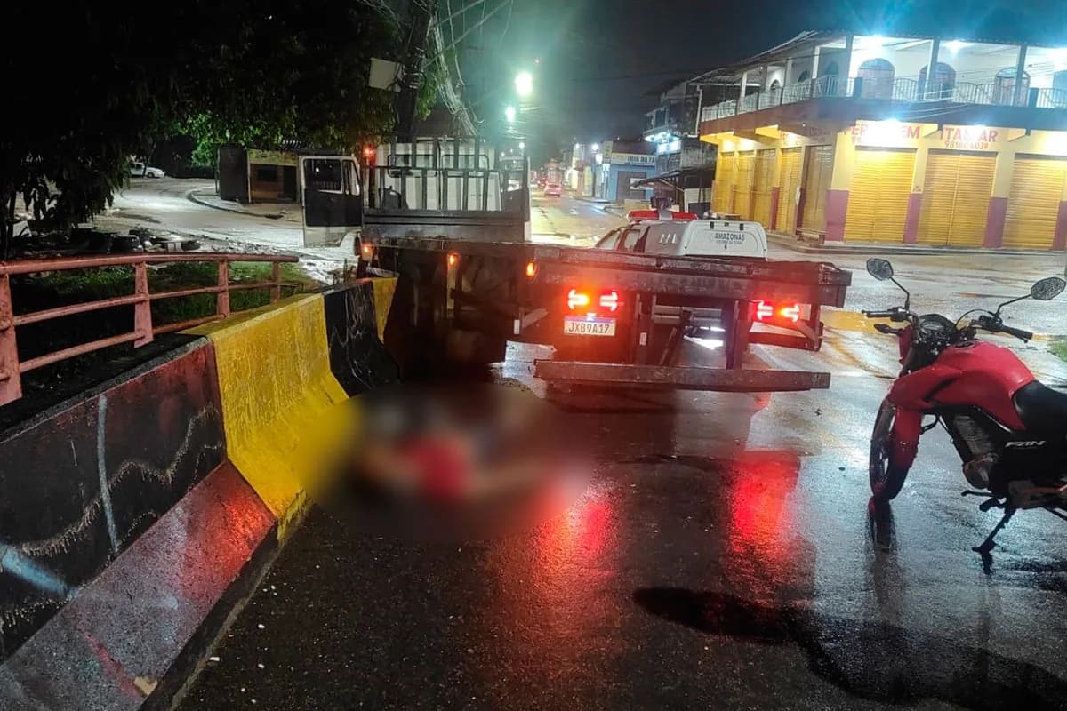 Motorista de caminhão se envolve em acidente e é assassinado na zona Norte de Manaus