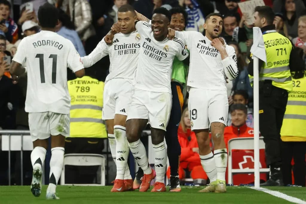 Real Madrid vence com gols de Modric e Vini Jr e iguala pontuação do líder Barcelona na LaLiga