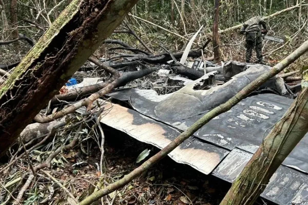 VÍDEO: FAB abate avião venezuelano com drogas e dois tripulantes morrem