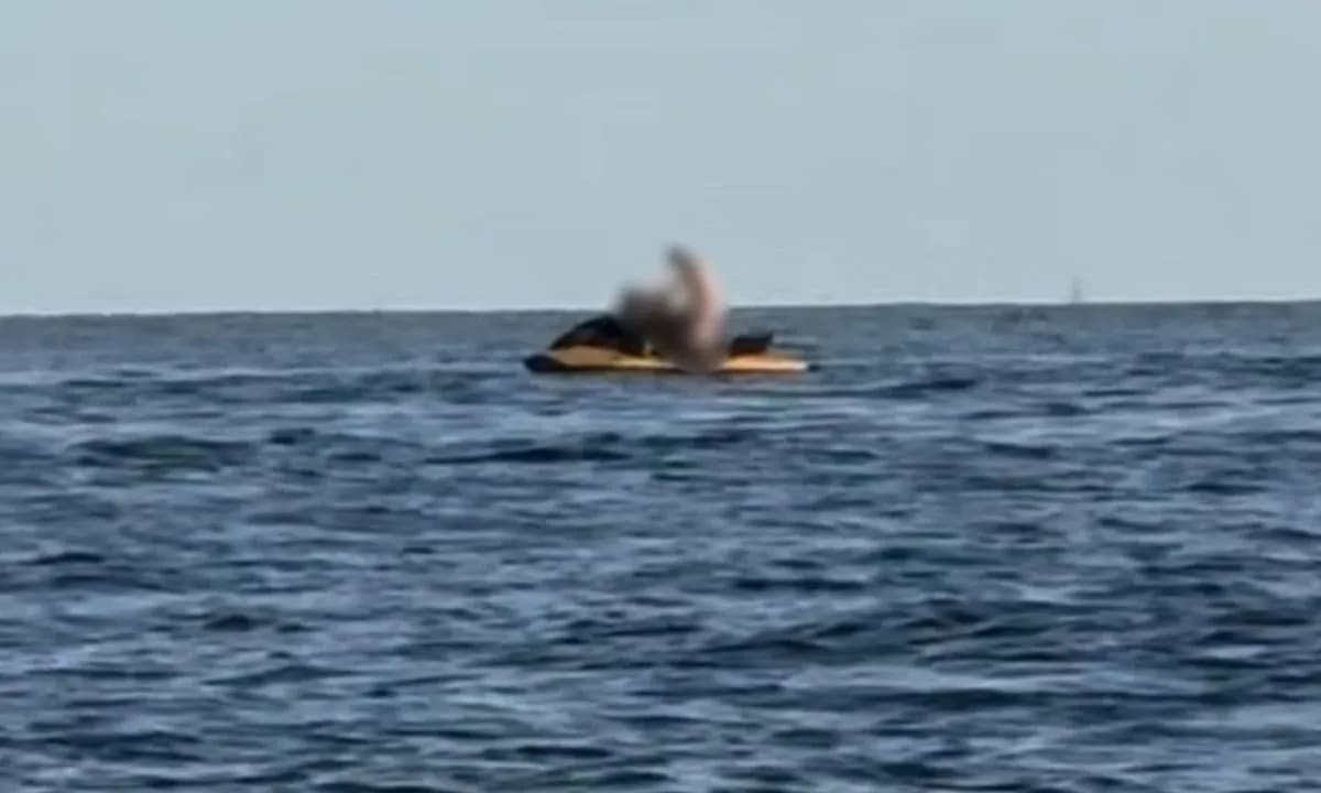 VEJA VÍDEO: Casal é flagrado em cenas quentes em cima de jet ski