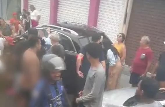 VÍDEO: Mãe e filho são atropelados no Dom Pedro em Manaus