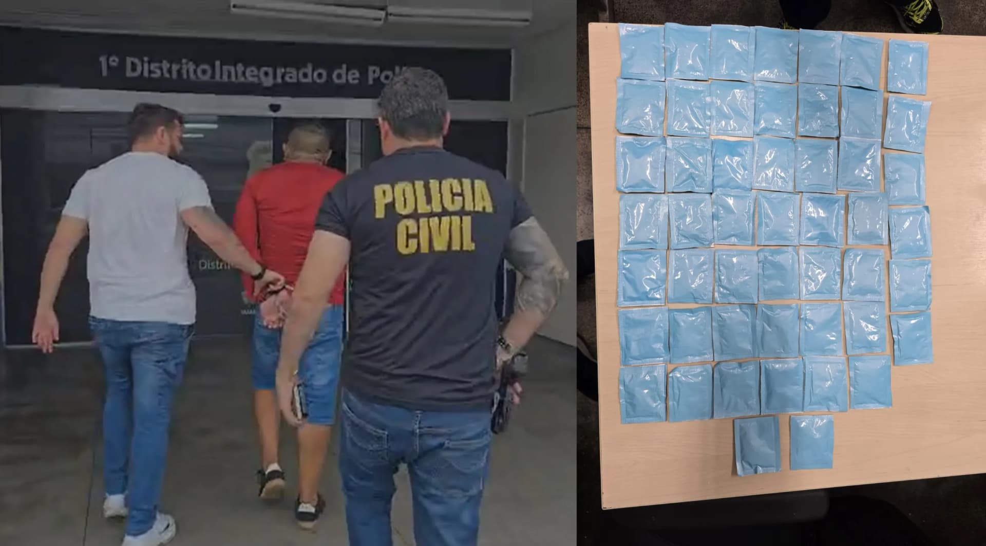 VÍDEOS: Traficante é capturado próximo de delegacia vendendo drogas batizadas de ‘cacau show’