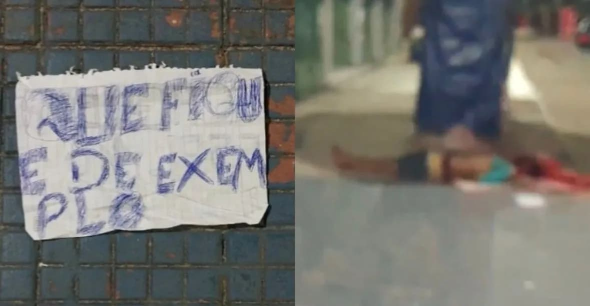 Criminosos executam homem no Centro de Manaus e deixam recado: “Que sirva de exemplo”