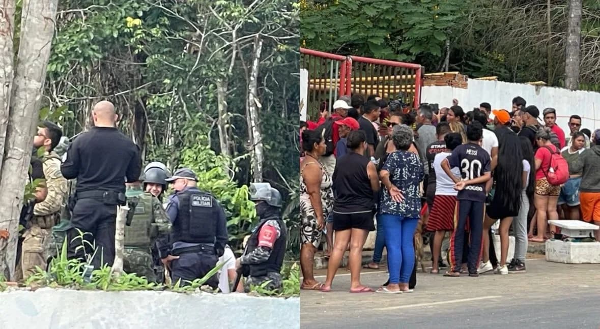 Reintegração de Posse: Polícia retira pessoas de área invadida no Tarumã