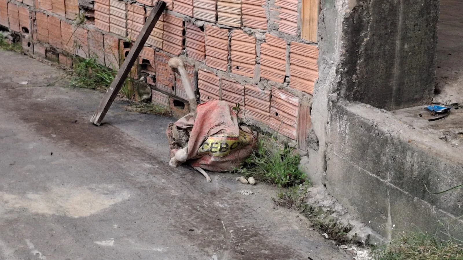 Ossada humana é encontrada em saco de cebola no Novo Aleixo