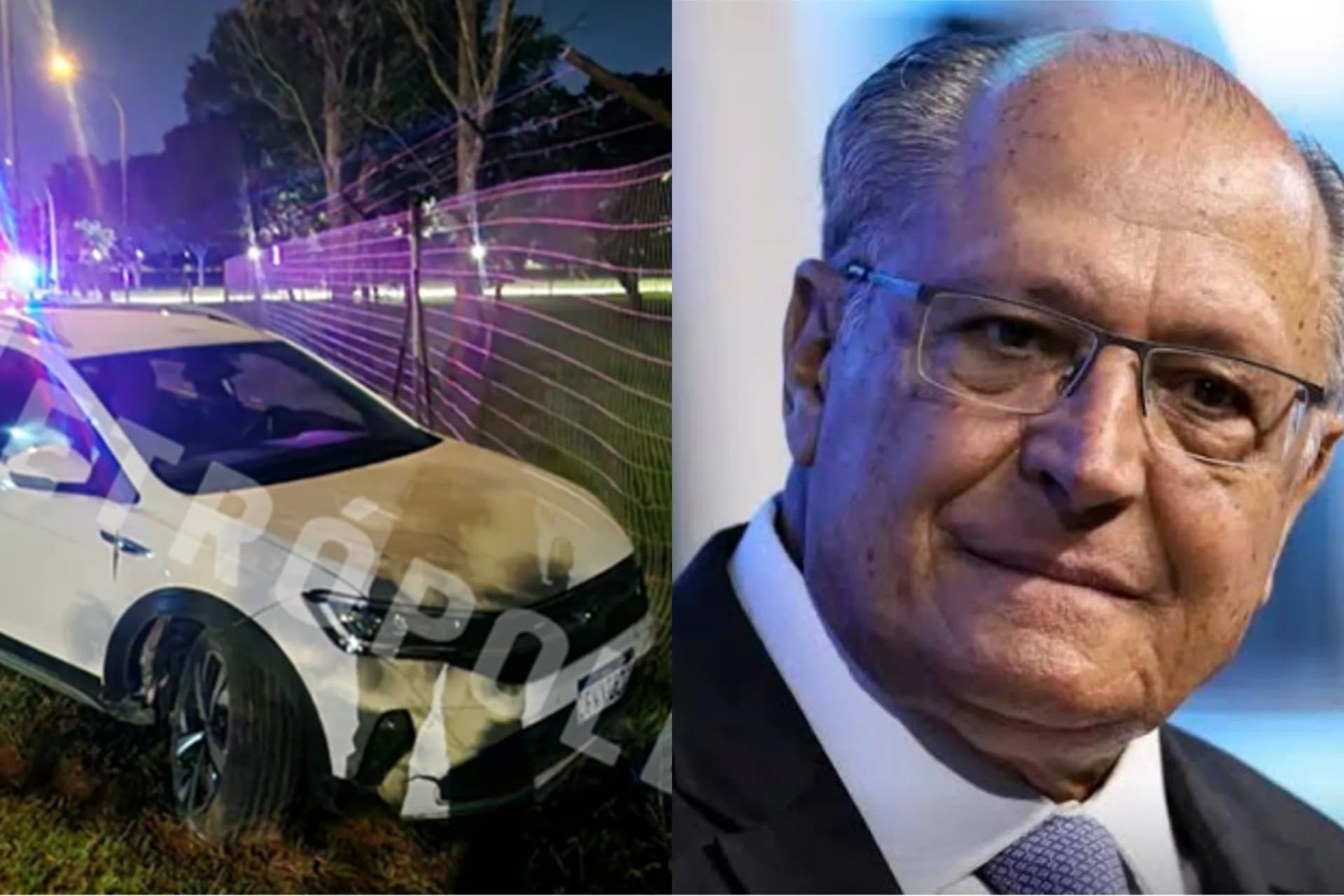 Bêbada perde o controle de carro e quase invade residência de Geraldo Alckmin