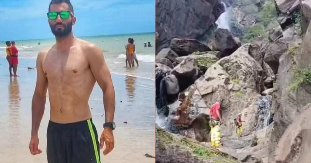 VÍDEO: Na Bahia, homem cai e morre ao tentar tirar foto em cachoeira