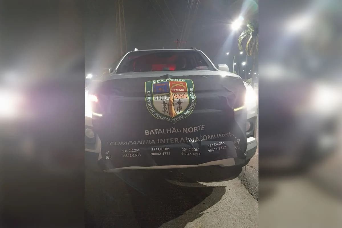 Em Manaus, PM recupera caminhonete abandonada após sequestro relâmpago
