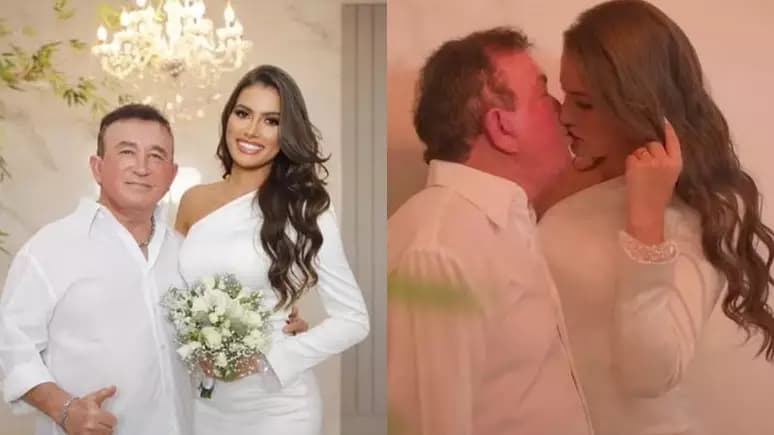 Amado Batista se casou com modelo 51 anos mais nova sob regime de separação total de bens