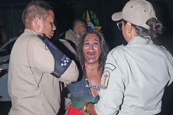 Mulher é presa por morder pessoas em camarote na Sapucaí, no RJ