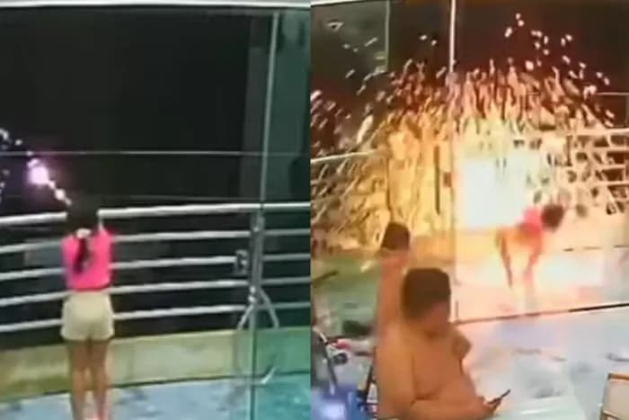 VÍDEO: Menina de 7 anos leva choque em explosão de faíscas, no Pará