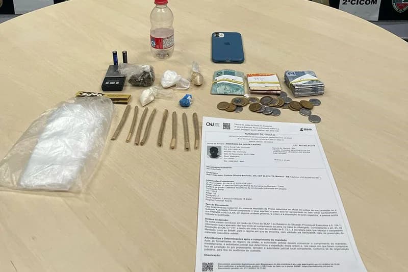 Homem é preso por comercializar drogas em feira, no bairro Educandos