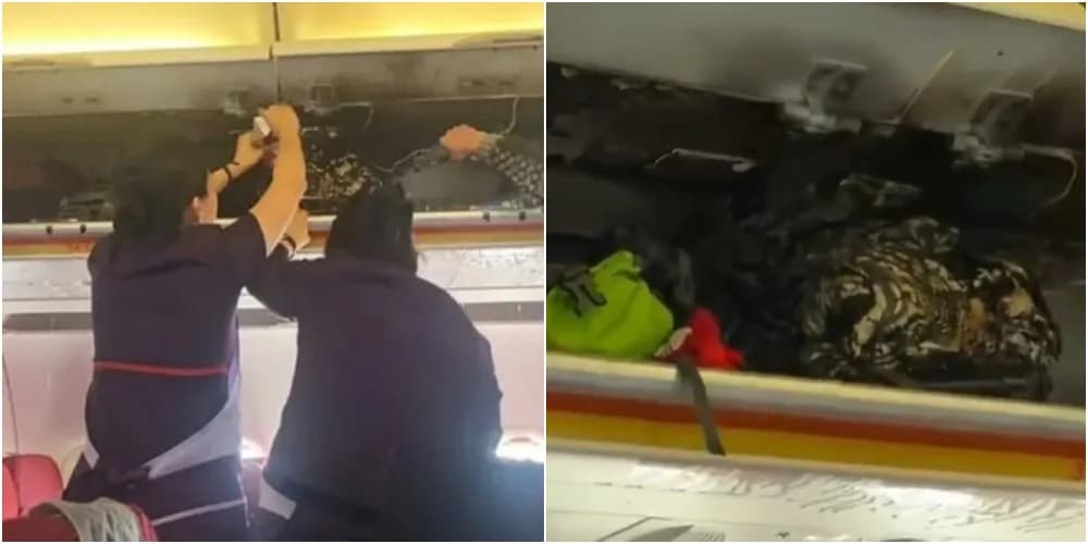 VÍDEO: Avião faz pouso de emergência na China após incêndio dentro do bagageiro