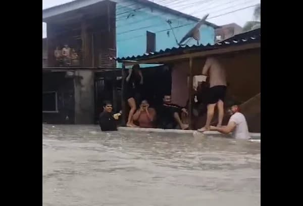 Manaus registra 35 ocorrências entre alagamentos e deslizamentos durante temporal