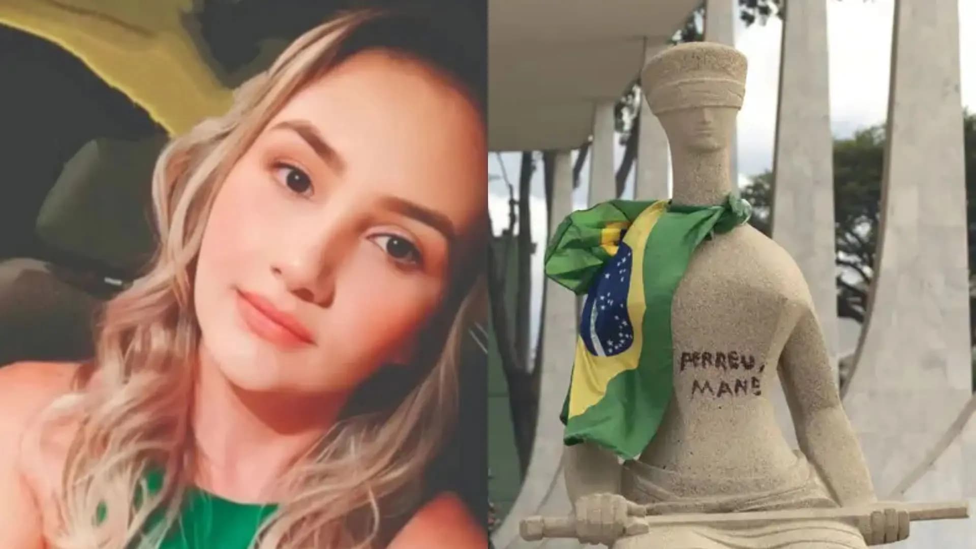 PGR defende prisão domiciliar para mulher que pichou estátua do STF