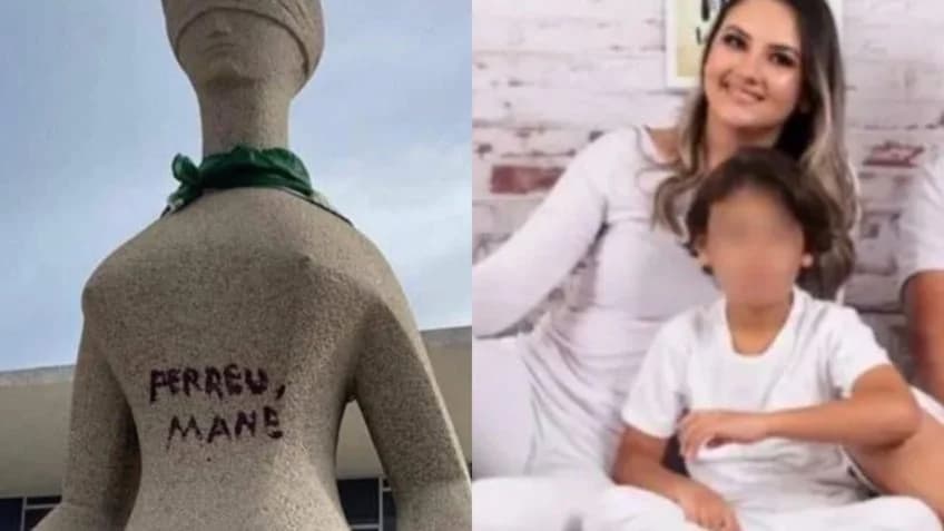 Leia carta de mulher presa por pichar estátua do STF: “Até hoje me causa vergonha”