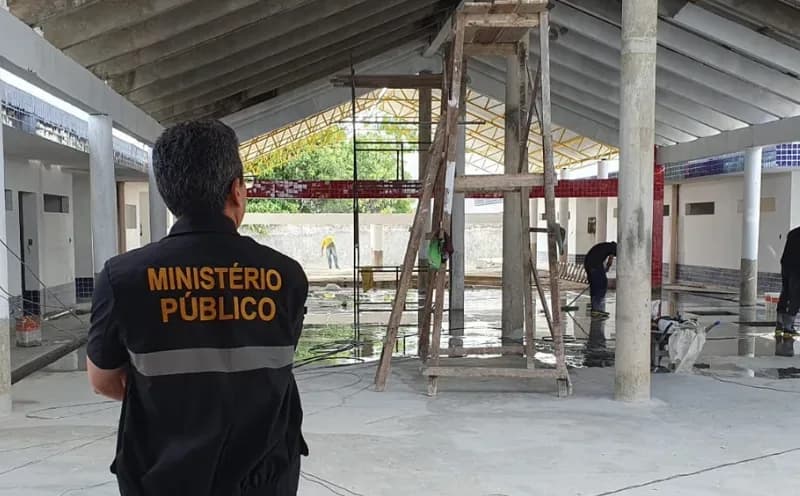 MPAM fiscaliza obras retomadas de creche municipal na cidade de Uarini