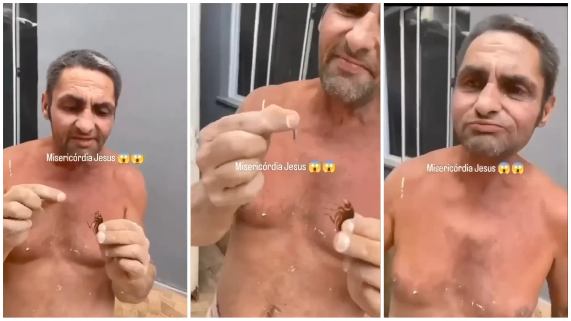 VÍDEO: Homem aceita aposta e come barata viva por R$ 50